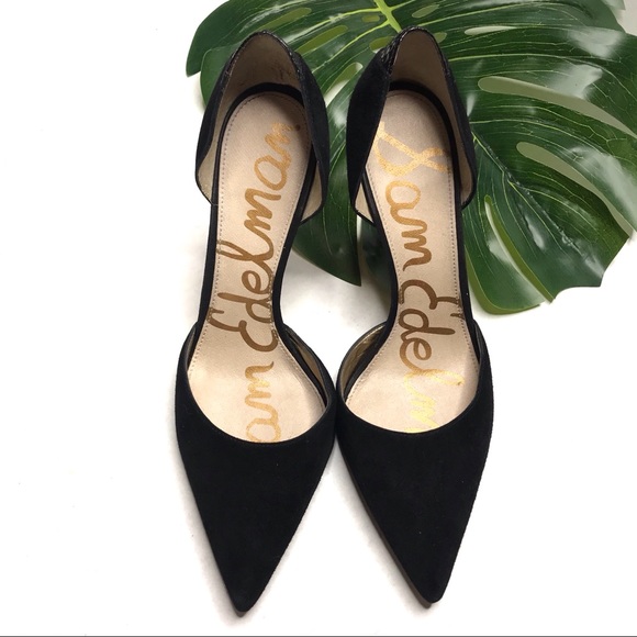 Sam Edelman Shoes - Sam Edelman Delilah D’Orsay Black Suede Pumps
